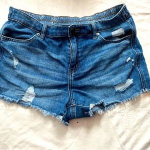 Aerie jean shorts size medium elastic in back of waist